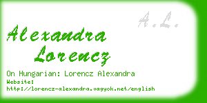 alexandra lorencz business card